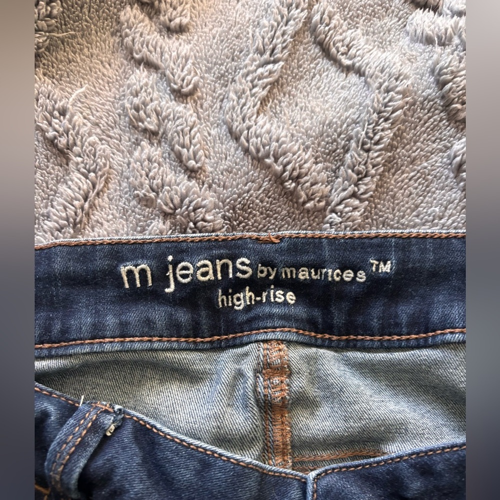 Maurice’s M Collection Dark Wash Straight Leg Jeans | 14W - Picture 3 of 4